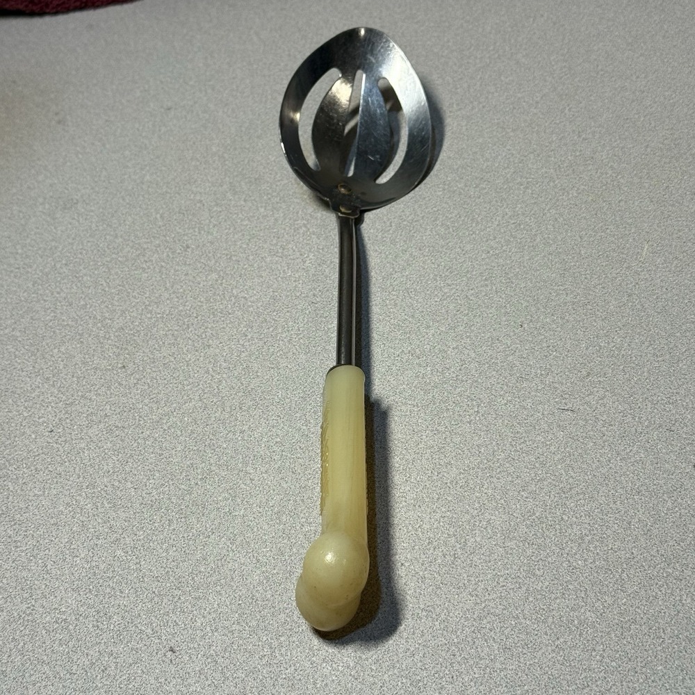 Englishtown slotted Stainless Steel serving spoon Nylabone pooch Pacifier Handle